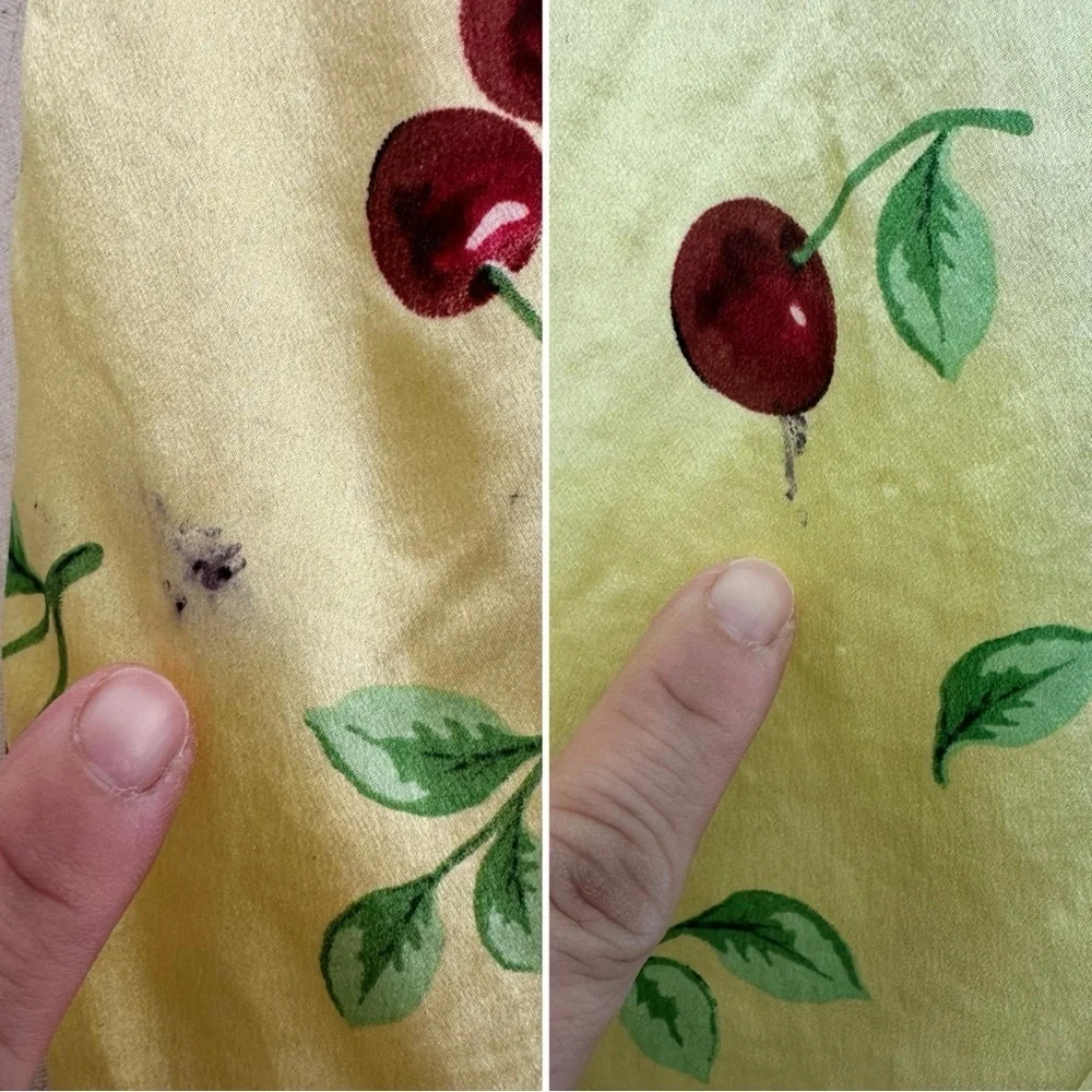 Managrove & NY 100% Silk Cherry Print Scarf